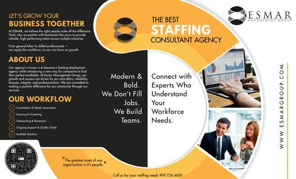 The BEST in Staffing! Give us a call 909-724-4600.