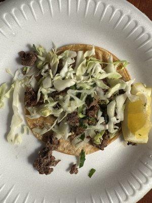 Taco asada