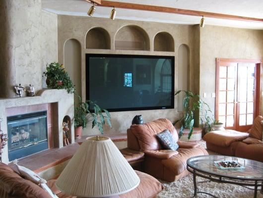 custom-built rear projection TV