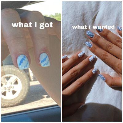 what i got and what i wanted