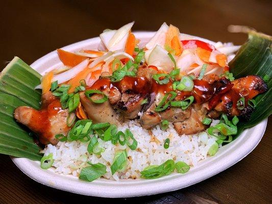 Bad-Ka-Bob Over Rice