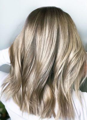 Love these Icy blonde tones! Freshly balayaged.
