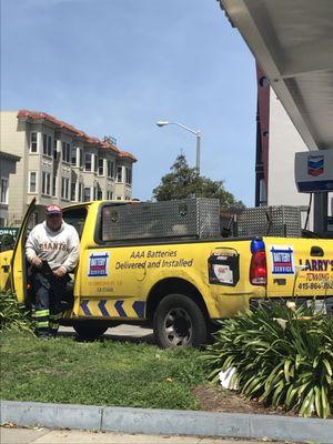 This driver walked over trying to fight us because we pointed out that he was breaking rules and for reckless driving.