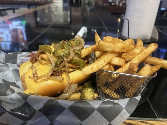 Nov 2025 Homewrecker Hotdog with side of fries