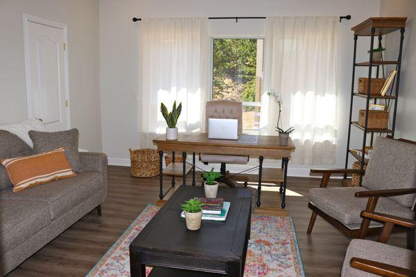 Our primary therapists' offices provide a comfortable setting for teens to engage in individual and family therapy.