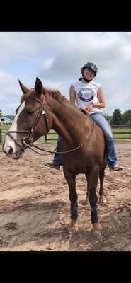 Final bareback ride on Marty