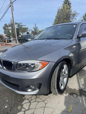 BMW 1 series after repairs