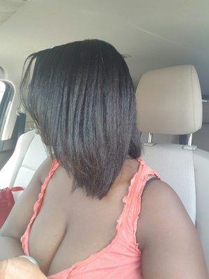 This is the after. Nice, silky trimmed