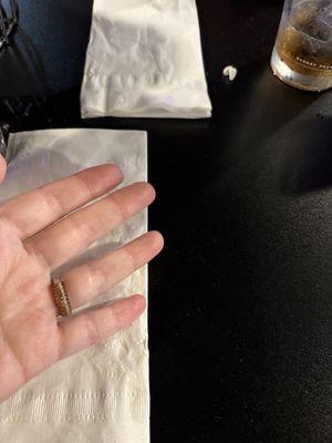 No food after an hour