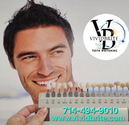 what's your current shade? Are you happy with it? If not, come in for a 60 minute vibrant smile treatment. We can help you shade up faster!