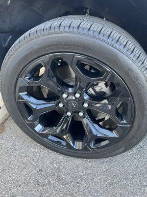 Rims painted