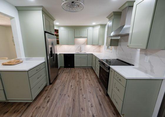 Shallow Green Cabinetry