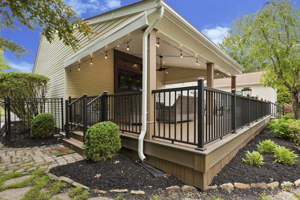 Poolside Deck Build with Roof Covering & Media Wall