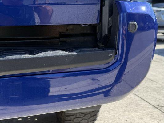 Notice the gap vs the contour of the bumper. This was following the repair. It did not meet my expectations.