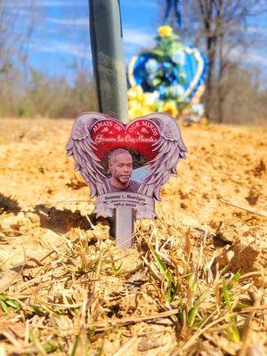 Small grave stake in Pattison Mississippi.