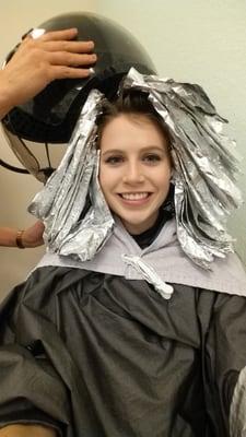 Changing from a standard brunette to ombre ... life changing! Thanks Mallery!