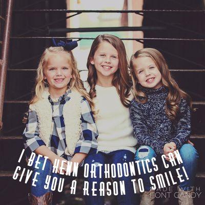Have you smiled today yet? Are you self-conscious about a crooked smile? Let Henn Orthodontics set you straight. Call today!