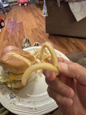 Under cooked, limp, and greasy