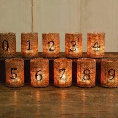 table number votives