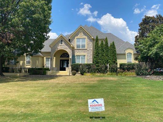 "GateHouse Slate" by CertainTeed is a color that makes you feel loud and proud. This light gray will make any home look new and improved!