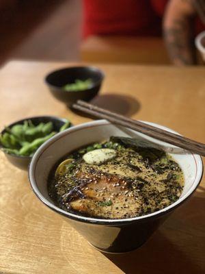 Black Garlic Tonkatsu Ramen w/ Pork Belly