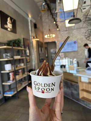 Coconut and pineapple with chocolate