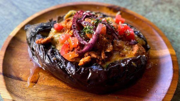 Chef Special: Eggplant Stuffed Shawarma