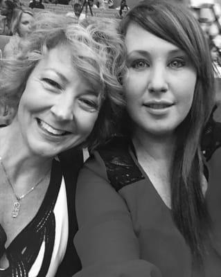 Happy work family! Carrie Bozeman being right across the hall!! #hairnerd