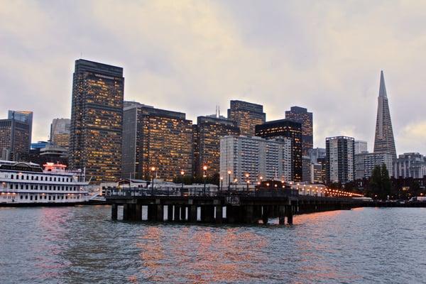 Embarcadero City Front view from the water