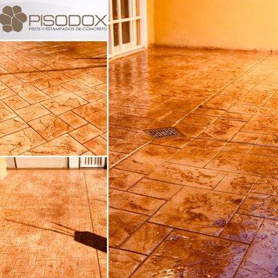Concrete floors and stamped
