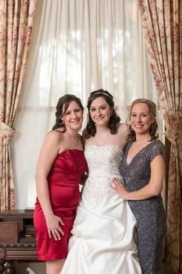 Airbrush foundation on all 3