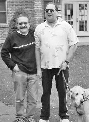 Dr Rummel with a Low Vision Patient