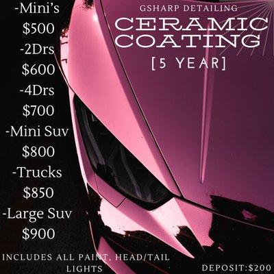 Ceramic Coatings By Gsharp Detailing