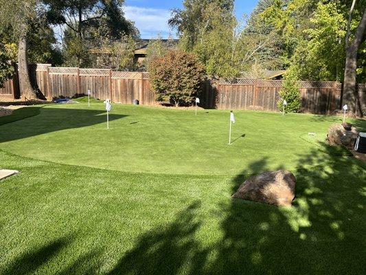Putting greens