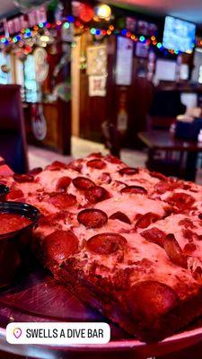 Detroit style pizza