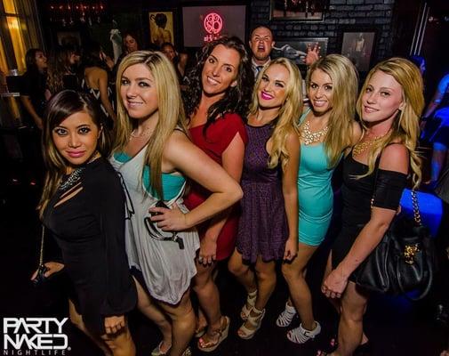 Some Club Train guests out celebrating a bachelorette party