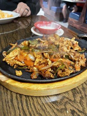 Chicken fajitas