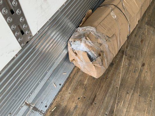 Damaged freight