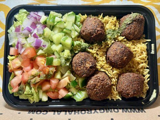 Build Your Own - Rice Platter with Falafel