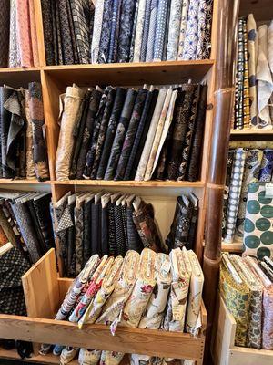 Fabrics section put by styles