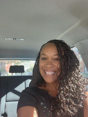 Medium Knotless Goddess Braids!