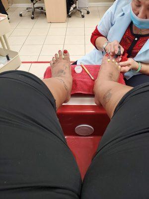 Pedicure was great!
