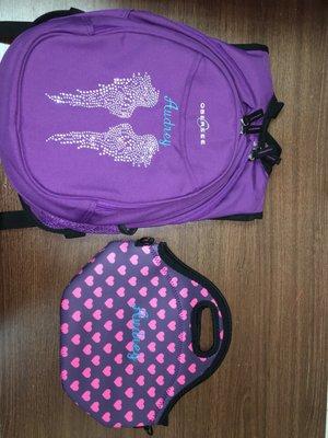 This is a beautiful logo we did for a little girls backpack and lunchbox for school.