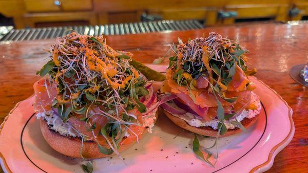 Salmon & bagel. A delicious masterpiece!