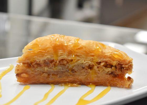 Baklava: Flaky phyllo with walnuts & honey