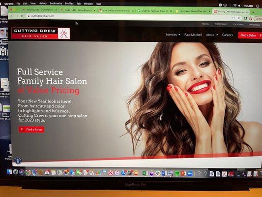 Check out our website and book your appointment online at CuttingCrewHair.com