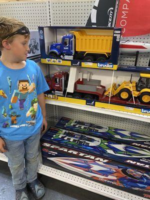 Lots of kids play tractors too