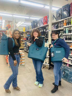 Hannah (Front manager), Katie (sales associate/cashier), Heather (Sales associate/cashier)