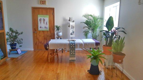 Practicing at Taireiki Yoga and Wellness