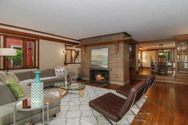 Painted complete interior and some exterior. FLW home in Oak Park